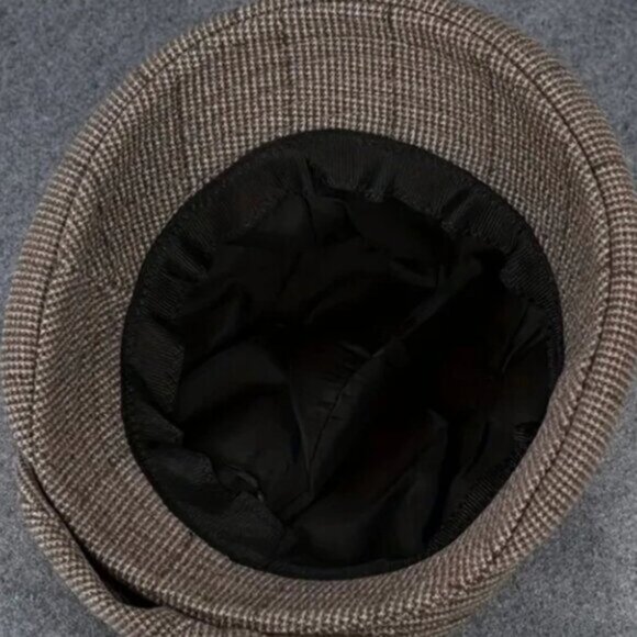 Plaid Beret Bucket Hat - Picture 5 of 5
